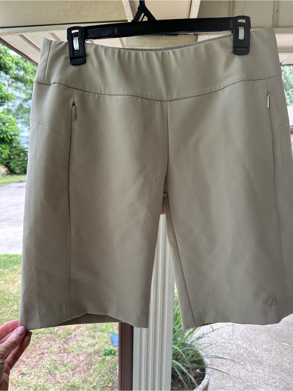Cutter & Buck Women's Light Khaki Golf Bermuda Shorts